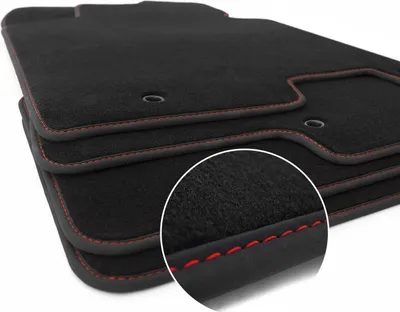 Immagine prodotto di Tappetini Hyundai i30 GD Facelift N-Line Tuning Sport Turbo (cuciture decorative rosse) Tappeto auto accessori velours nero
