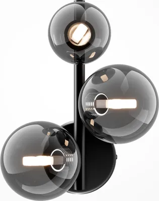 Produktbild von Maytoni Wandleuchte Dallas Schwarz, 3xG9, exkl. Leuchtmittel