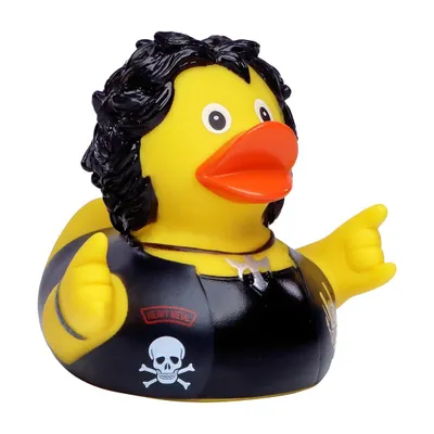Produktbild von Schnabels® Badeente Rocker Heavy Metal, Quitscheente