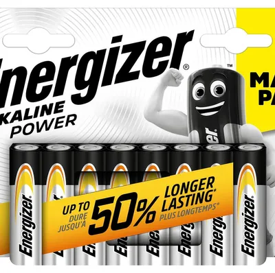 Immagine prodotto di Energizer Pile AA Stilo Alkaline Power 1,5V Blister 8 Pezzi