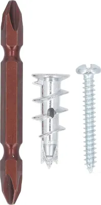 Image de 50pcs Heavy Duty métal creux -ancrage mural et vis alliage de zinc auto-perceuse -kit f��r