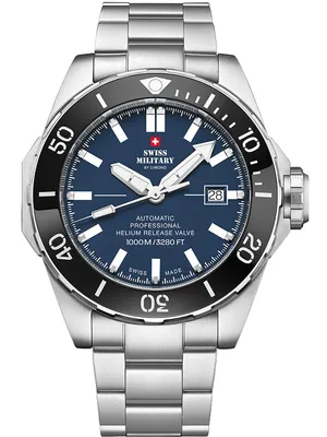 Produktbild von Swiss Military SMA34092.02 Automatik Diver Herrenuhr 45mm 100ATM