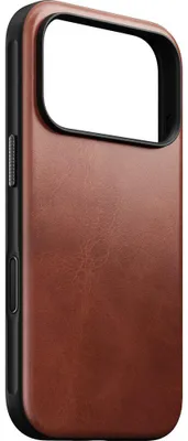 Produktbild von Handyhülle aus Naturleder für iPhone 18 Pro / 17 Pro, Nomad Modern Leather Case Horween Series mit MagSafe, Braun