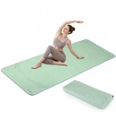 Immagine prodotto di Tappetino yoga FunLife XXL 190x66 cm – 10 mm, extra spesso e pieghevole, tappetino antiscivolo per yoga, pilates e ginnastica, ideale per uso interno