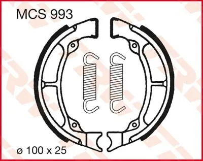 Produktbild von Bremsbacken MCS993