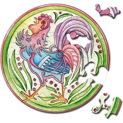 Produktbild von CURIOSI Rundpuzzle Picoli: Hahn 33 Puppen