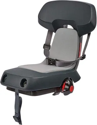 Productafbeelding van Kinderzitje Fiets - Achterzitje Bagagedrager - Kind Vervoeren - Montage Zonder Gereedschap - Tot 35 kg - Donkergrijs