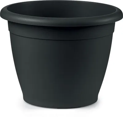 Produktbild von Pflanzgefäß Blumentopf Pflanztopf Naxos rund anthrazit Ø 40 x H 29 cm Veca