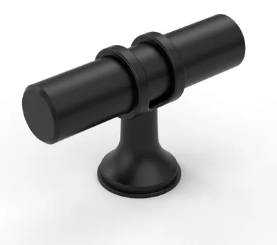 Produktbild von 10 schwarze Möbelknöpfe, Schrankknöpfe, Schubladenknöpfe, Türknöpfe, Kommodenknöpfe