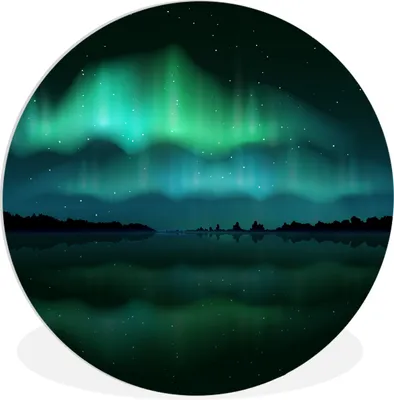 Produktbild von MuchoWow® - Wand-Kreis - Wohnzimmer - Bild - Runde - Wanddeko - Dibond - Kunstdrucke