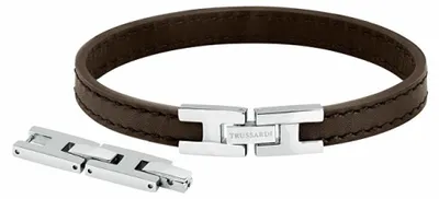 Image de Bracelet en cuir TJAXZ02, couleur marron foncé, style T-Leder