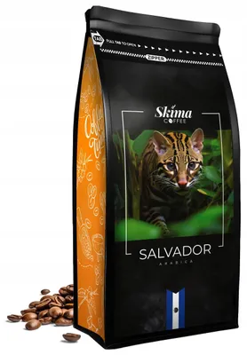 Image de Café en grains 1 kg SALVADOR 100 % Arabica fraîchement torréfié pour machine automatique + dessous de verre