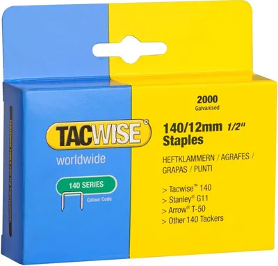 Productafbeelding van TACWISE 348, spijkers voor nietmachine, 140/12 mm, verzinkt, 2.000 stuks