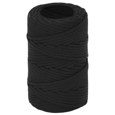 Immagine prodotto di vidaXL Corda da barca nera 2 mm 100 m polipropilene