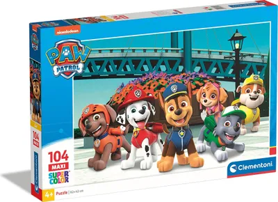 Obrázek produktu pro Clementoni Supercolor Paw Patrol, 104 kusů, Kreslené filmy, 4 rok/roky
