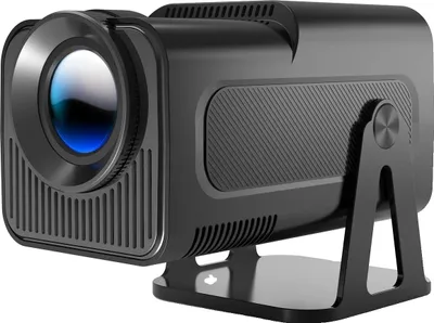 Image de Mini projecteur, compatible Bluetooth, résolution optique 1920x1080, luminosité 18000 lumens, noir, prise UE