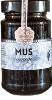 Zdjęcie produktu dla Konfitura z czarnego bzu 250g - Schronisko Bukowina