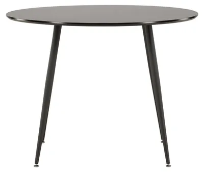 Image de Plaza table de salle à manger Ø100 cm noir.