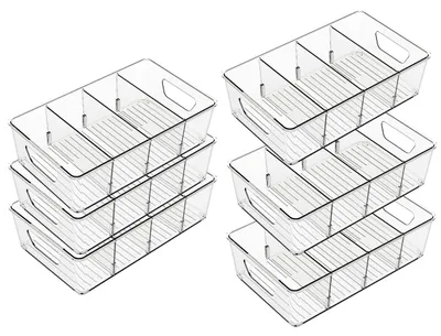 Produktbild von Set von 6 Stapelbaren Kühlschrank-Organisatoren für die Küche