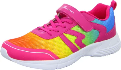 Produktbild von Sneakers Mädchen-Klett-Sportschuh Pink-Mehrfarbig, Farbe:rot, EU Größe:37