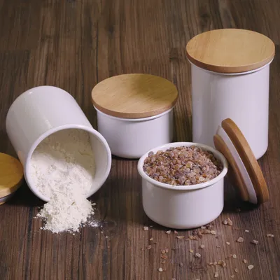 Produktbild von Vorratsdose mit Holzdeckel, 0,8L