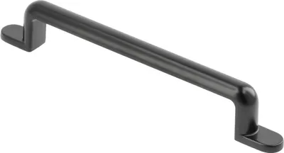 Produktbild von Moderner Möbelgriff Schubladengriff Mod. Dakar Schrankgriff Designgriff massiv Zamak Schwarz matt 128mm