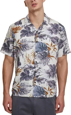 Produktbild von Urban Classics - Viscose Resort Shirt Hemd blue leaves - S