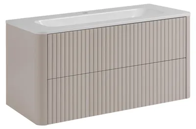 Obrázek produktu pro Skříňka do koupelny, materiál: kašmír, s umyvadlem, rozměry: 100,7 x 44,4 x 49,9 cm