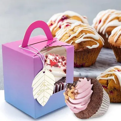 Produktbild von Famanu Cupcake-Boxen 20 Stück - Gradient