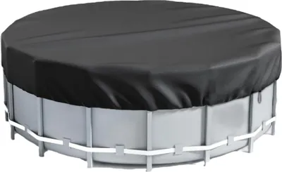 Produktbild von INF Quadratische schwarze Oxford-Gewebe-Poolabdeckung für den Außenbereich S