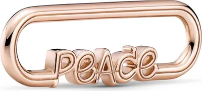 Produktbild von ME Styling Wort Link Peace von PANDORA, rosé