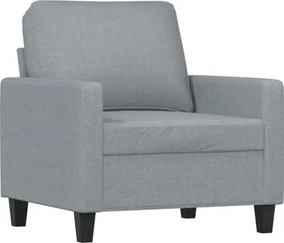 Produktbild von vidaXL Sofasessel Hellgrau 60 cm Stoff