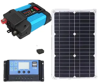 Obrázek produktu pro Solární systém, 6000W měnič, 30A nabíjecí regulátor, sada 220V