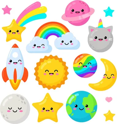 Produktbild von Wandaufkleber Kinderzimmer – Wandsticker für Baby & Kinder – Selbstklebende Wanddekoration – Abnehmbar ohne Rückstände – Deko für Mädchen & Jungen - Weltraumregenbogen mit Rakete und Mond60x101 cm