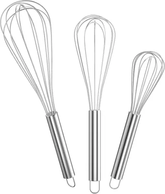 Imagen del producto de Juego de 3 cucharas - 21 cm - Acero inoxidable - Plateado