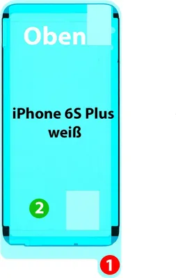 Produktbild von Klebefolie Display für Apple iPhone 6S Plus Klebepad Kleberahmen Klebestreifen, Display Rahmen Kleber