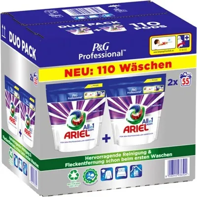 Produktbild von ARIEL Professional All-in-1 Color Waschmittel 2x 55 St.