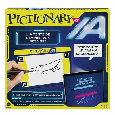 Produktbild von Tischspiel Mattel PICTIONARY® VS IA Jeu familial Pictionary Vs Intelligence Artificielle (FR)