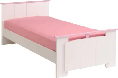 Image de Lit d'enfant Biotiful girl 90x190 cm - rose/blanc