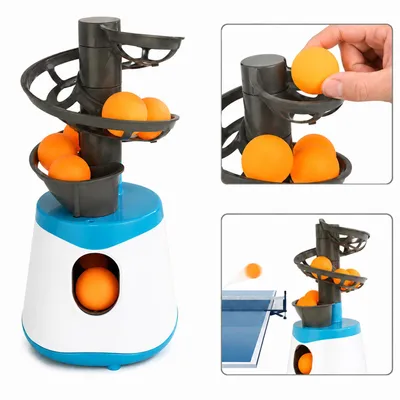 Produktbild von Tennis-Trainingsset, automatischer Tischtennis-Ballwerfer mit  Ballkapazität 15 Bällen,  Outdoor-Ballspiel für Kinder & Erwachsene, für Garten, Park