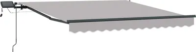 Image de vidaXL, store rétractable gris clair, 300 x 250 cm, tissu et aluminium
