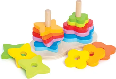 Produktbild von Hape Early Explorer Regenbogen Steckspiel, E0406