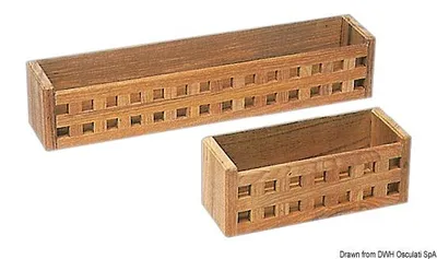 Produktbild von Multifunktionale Teakbox 250x100x100 mm - Osculati 71.514.00