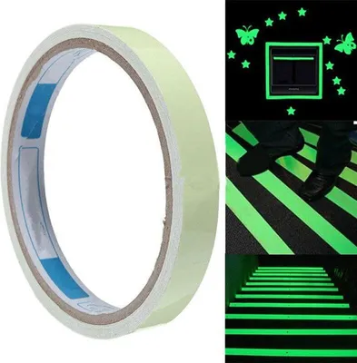 Image de Verk 11370 Sécurité lumineuse, fluorescente, ruban 30 mm x 3 m