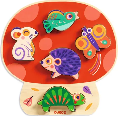Produktbild von Holzpuzzle Pilzchen Anianco, Djeco