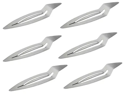 Produktbild von Mini Feuerzangen, 6er-Set, Edelstahl, 14,5 x 3,5 cm