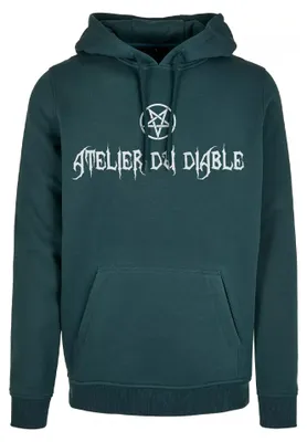 Produktbild von Mister Tee - "Atelier Du Diable" Kapuzenpullover für Herren TN2487 (L) (Flaschengrün)