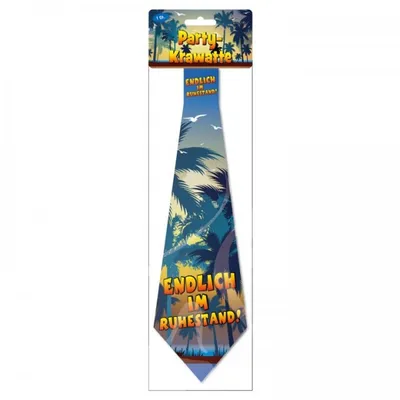 Produktbild von Party-Krawatte  Geschenke "Ruhestand" Polyester, 31 x 10,5 cm