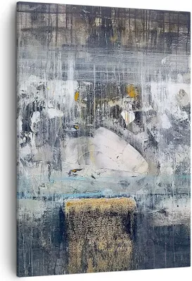 Produktbild von Bild auf Leinwand - Leinwandbild - Einteilig - Abstraktion modern - 50x70cm - Wand Bild - Wanddeko - Wandbilder - Leinwanddruck - Wanddekoration - Leinwand bilder - Wandbild - PA50x70-3474
