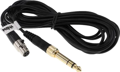 Produktbild von vhbw Audio AUX Kabel kompatibel mit AKG K702, Q701, K712, K701 Kopfhörer - Audiokabel 3,5 mm Klinkenstecker auf 6,3 mm, 300 cm Schwarz